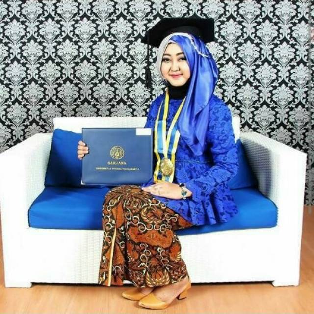 Kebaya Brokat Peplum (Full furing/Lapis)