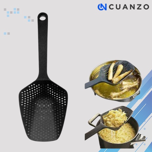 Spatula Alat Masak Goreng Dapur Fry Food Mesh Strainer / Spatula Sutil Sutel Sodet Serok Irus Masak Goreng Menggoreng Teflon Tahan Panas Anti Panas Set Anti Lengket Anti Goreng Aesthetic Estetik Dapur Nilon Nylon Plastik Tebal Murah / Irus Centong Sayur