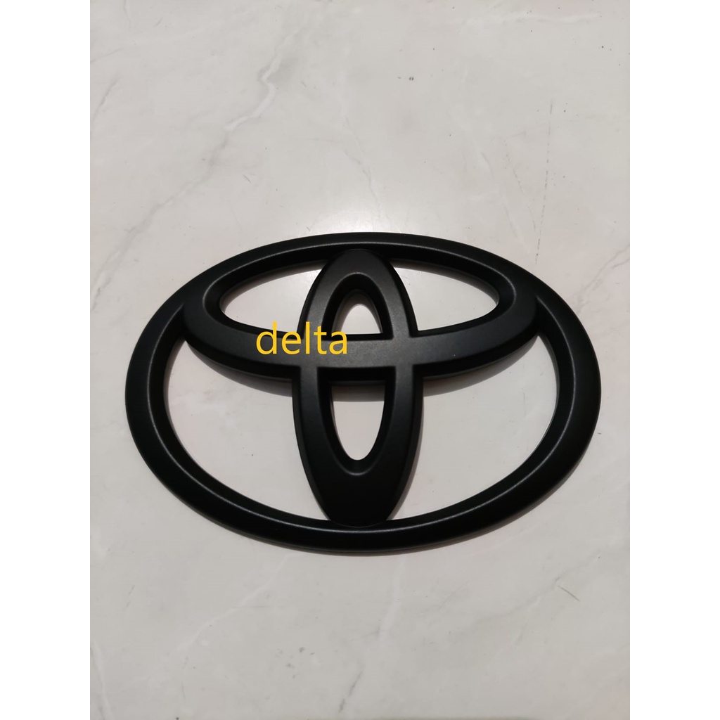 Emblim/Logo Toyota Hitam for Toyota Doff dan Metalik(Glossy)