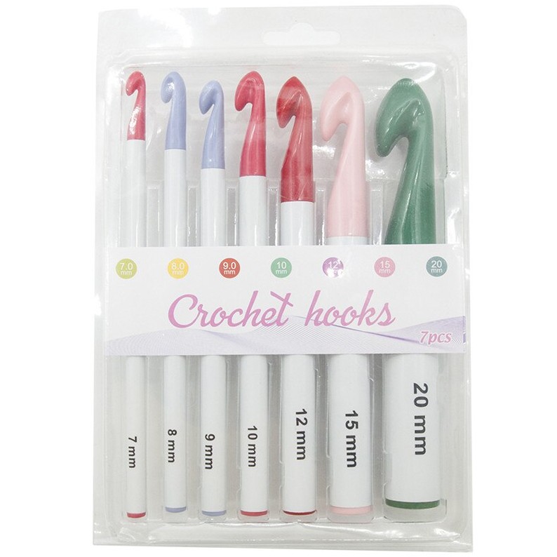 Jarum Rajut Crochet Hooks Set / Knitting Needles Ergonomic (Clover Look Alike) - SET