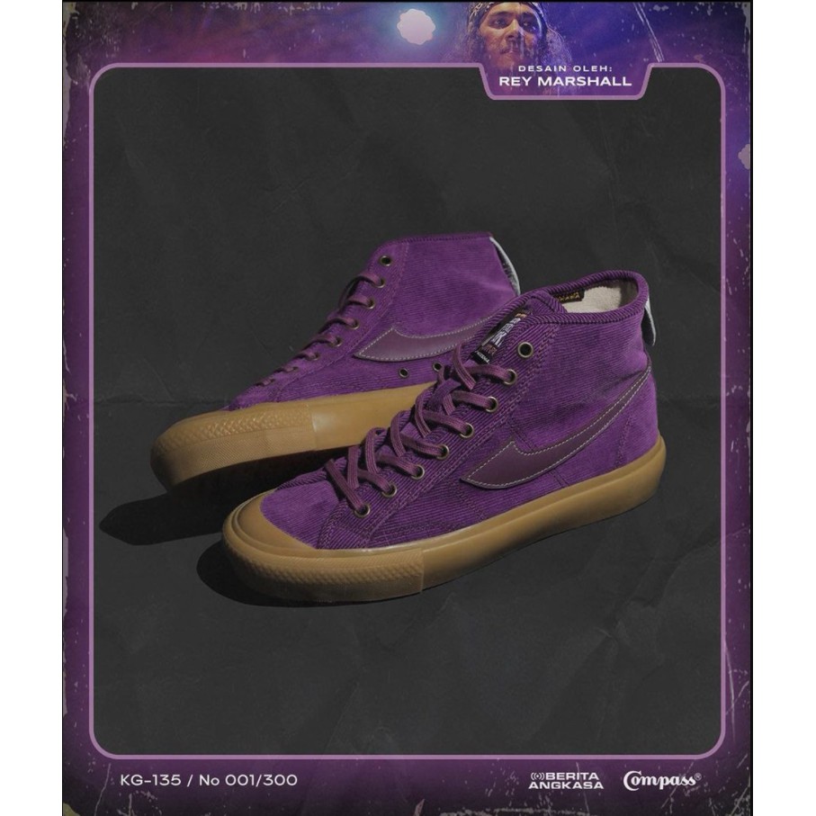 Sepatu Compass With KPR Kelompok Penebang Roket Hi Cut Series (JP Patton/Vikranta/Rey Marshall)-Rey Marshall