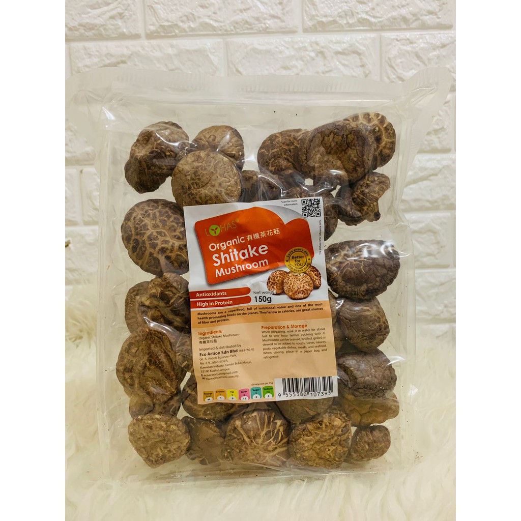 

Lohas Organic shitake Mushroom 150g