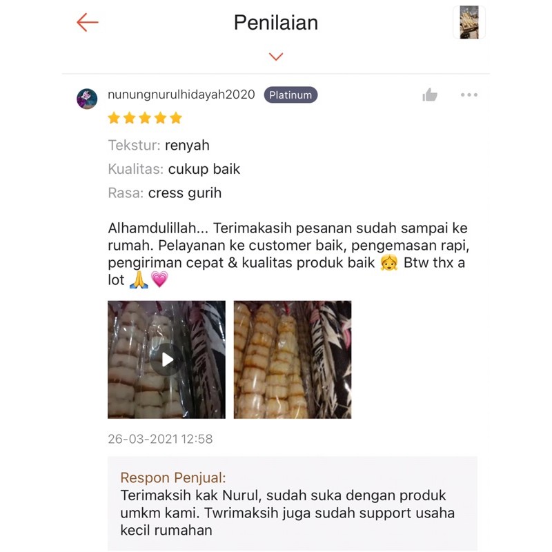 (COD) KUE KACANG (120 Butir) Pengiriman Aman