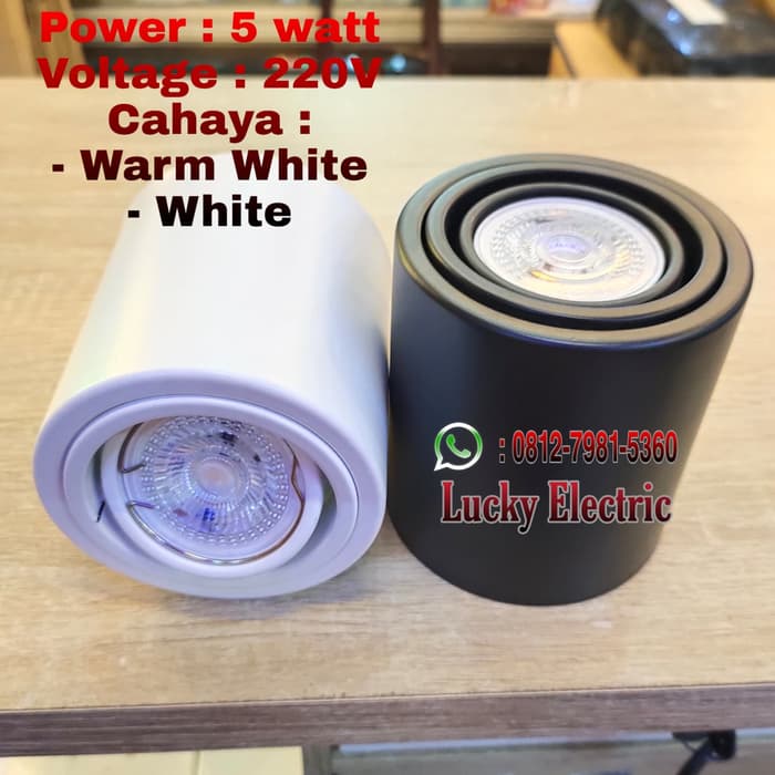 LAMPU LED DOWNLIGHT OUTBOW 5 WATT 5WATT 5W / LAMPU KANOPY SPOT - BULAT