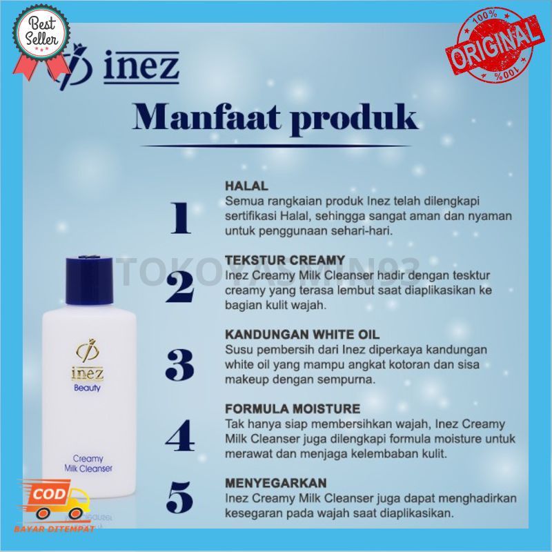 Inez Beauty Creamy Milk Cleanser Murah