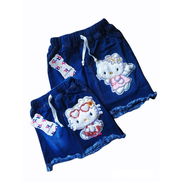 ROK ANAK MOTIF BULU / ROK JEANS ANAK 1-7 TAHUN