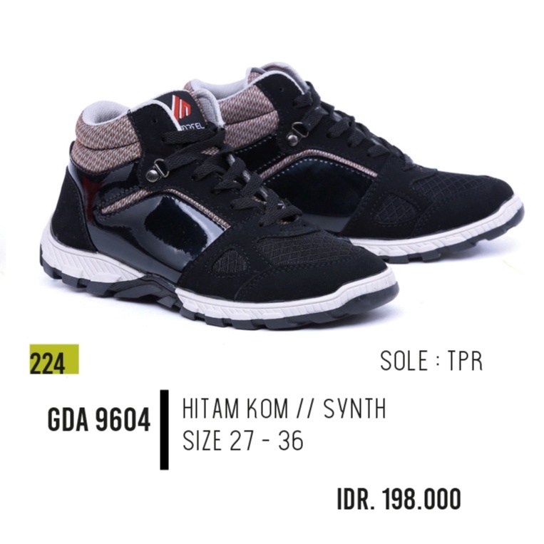 SEPATU ANAK LAKI-LAKI // SEPATU SEKOLAH ORIGINAL GARSEL SEPATU GDA 9604