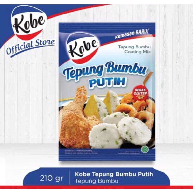 Kobe Tepung Bumbu Putih 210 gr