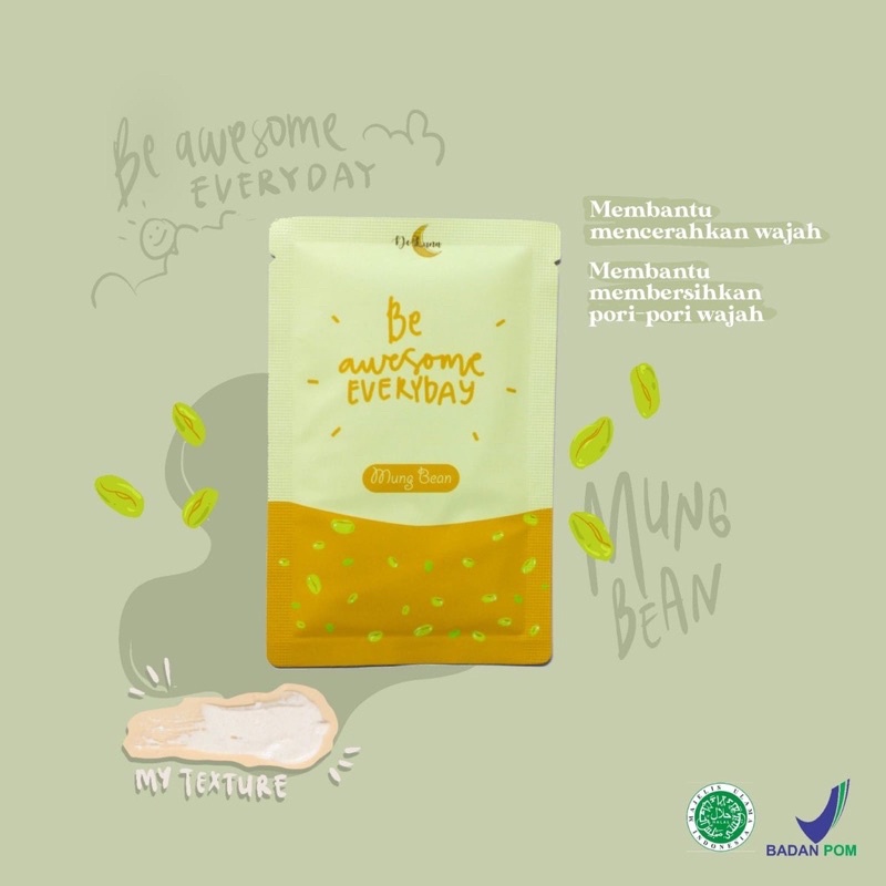 MASKER WAJAH ORGANIK DELUNA SKIN 10gr