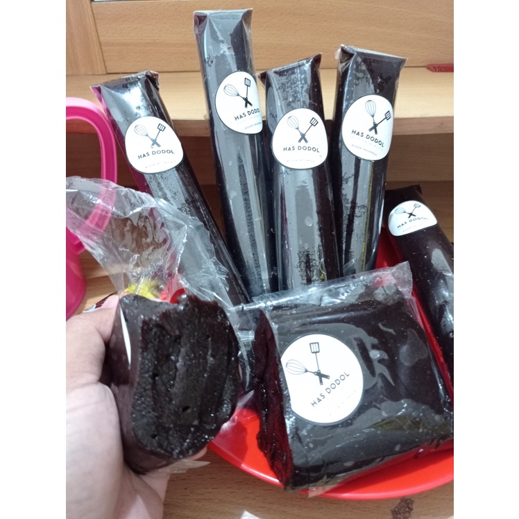 1 lonjor Dodol / jenang Ketan Hitam Asli khas bogor higienis (250 gram)