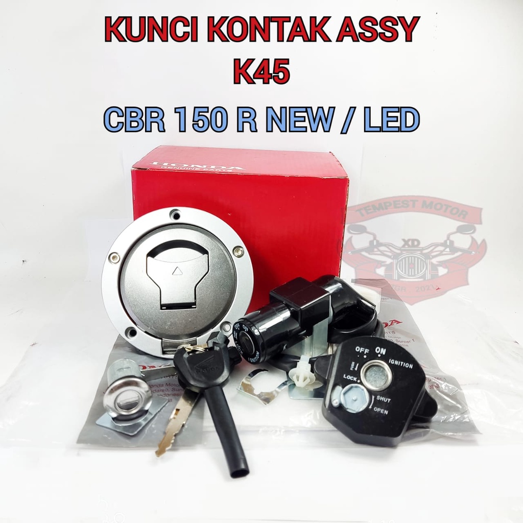 KUNCI KONTAK CBR 150 R NEW LED KUNCI KONTAK SET HONDA K45 KEYSET ORIGINAL HONDA CBR150R NEW