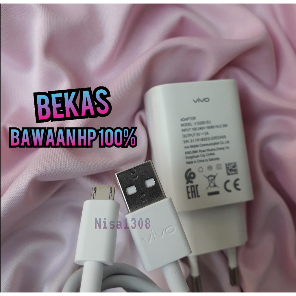 Charger vivo y95 y83 y12 y15 v9 original bawaan hp