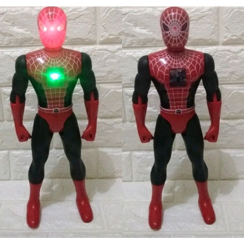 ROBOT SPIDERMAN BUNYI DAN NYALA