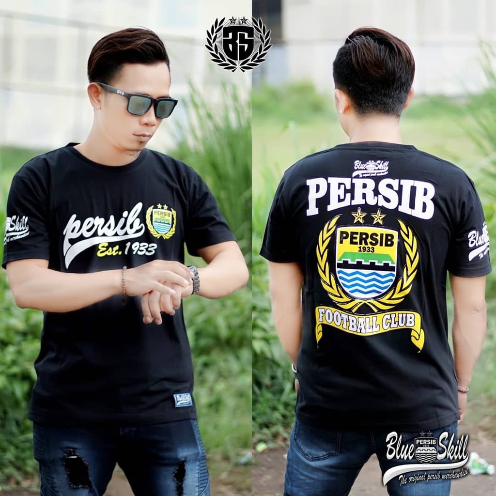 Kaos persib pendek / kaos persib bandung est.1933 football club / kaos persib untuk pria dan wanita / kaos originalblueskill