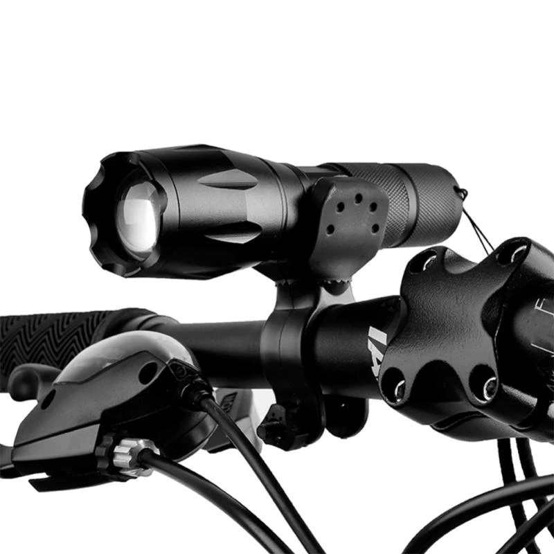 YGRETTE - TaffLED Senter LED SEPEDA Bicycle Flashlight senter Tactical USB Rechargable Flashlight Zoomable XML-T6 10000 Lumens