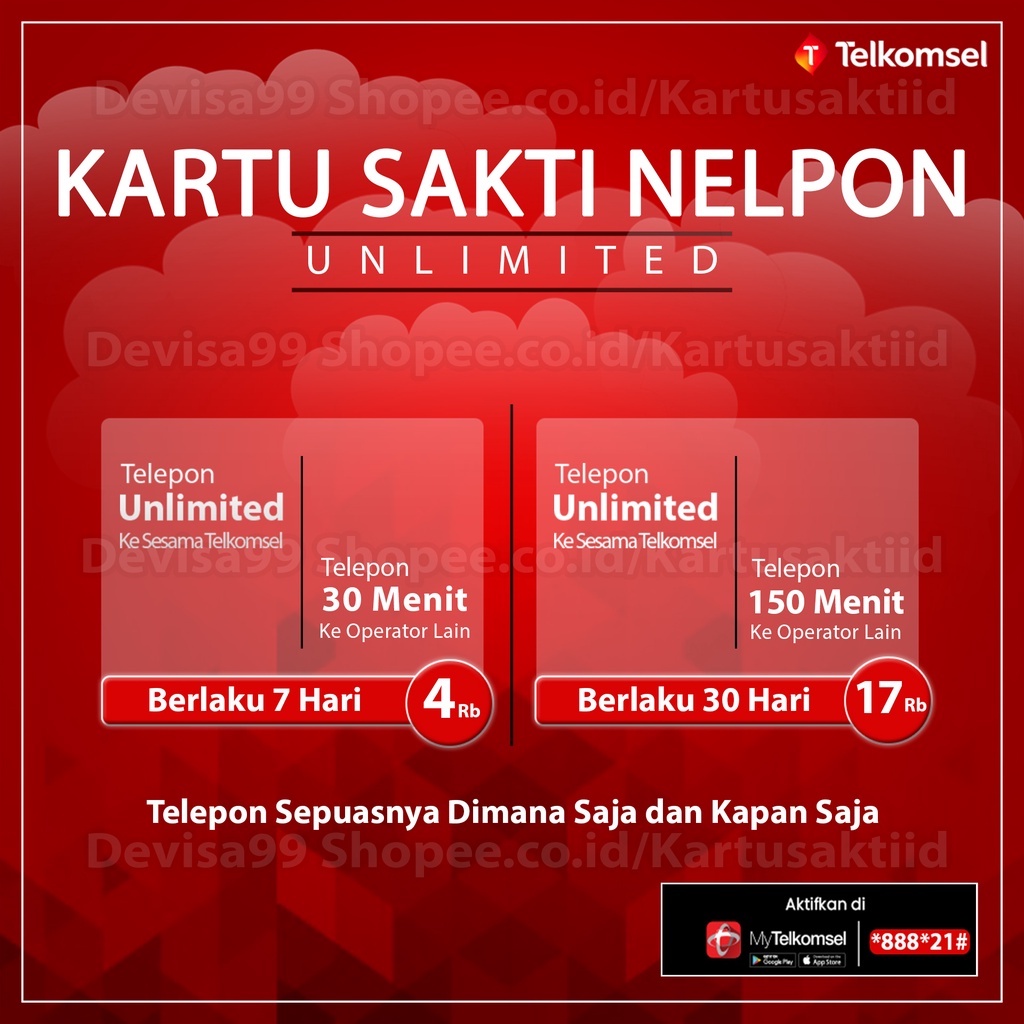 Kartu Perdana Sakti Telepon Unlimited Kartu Sakti Unlimited Nelpon Unlimited Telpon Sakti Unlimited 17k Sakti Nelpon As Loop simpati