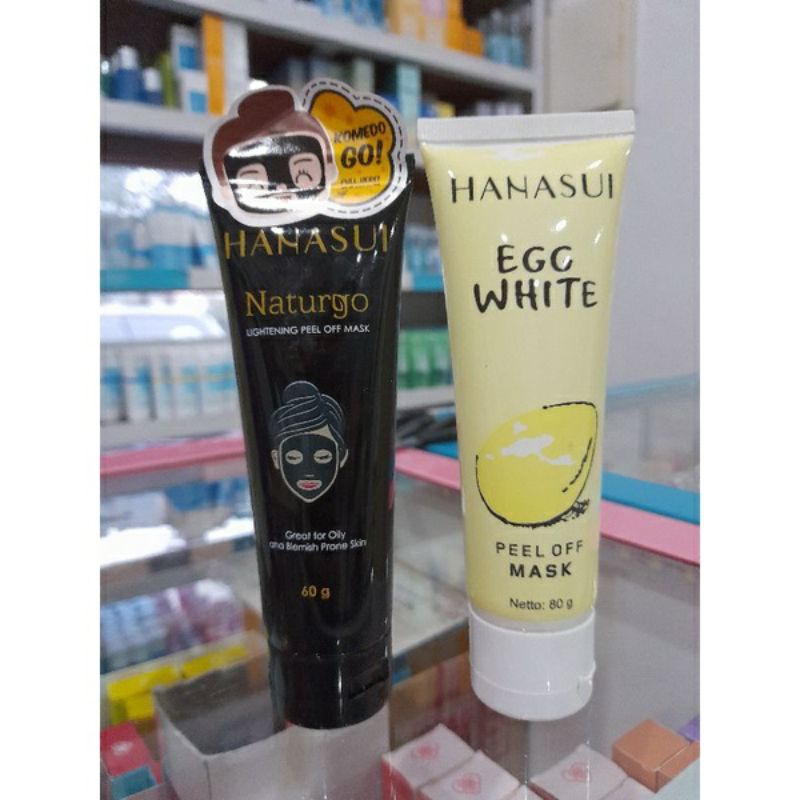 Jual Hanasui Masker Naturgo Lightening Peel Off Mask Tube Eeg White