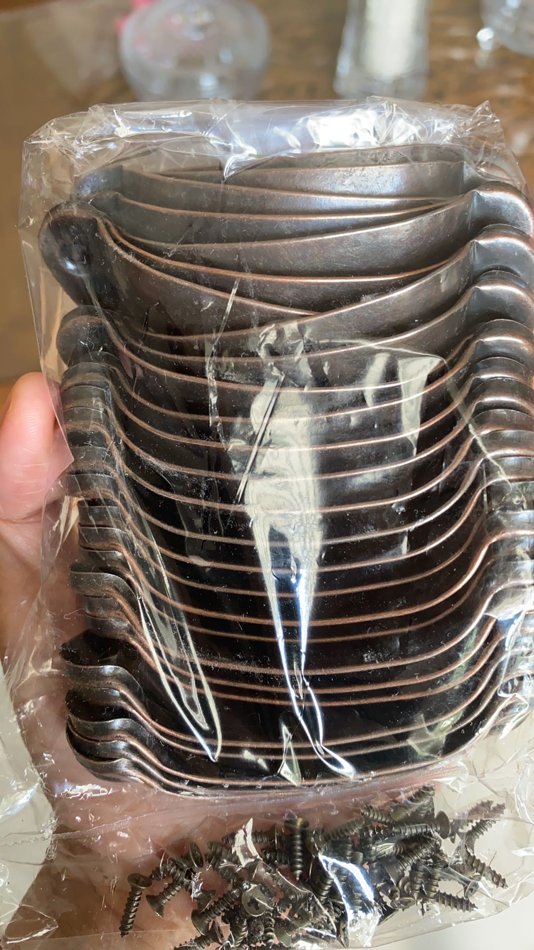 Handle Tarikan Laci Pintu Antik Warna Red Bronze