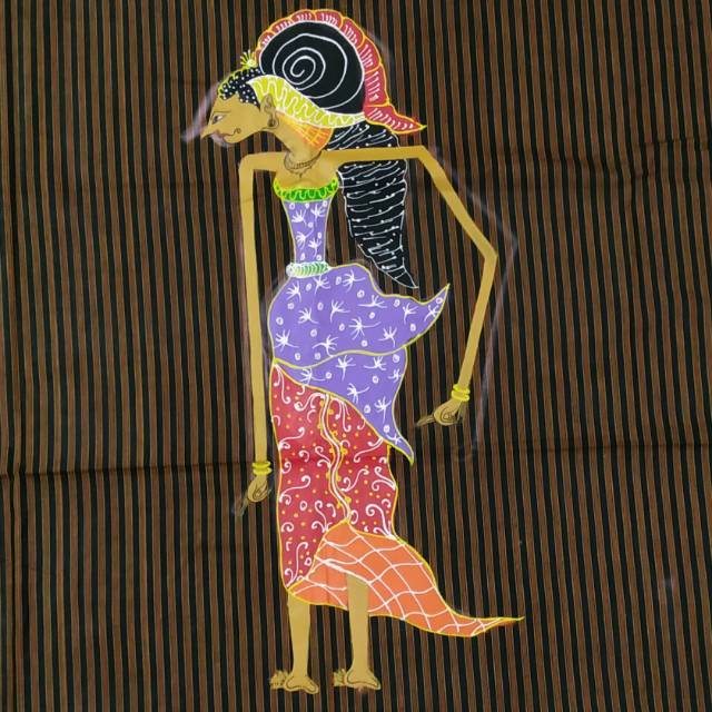 Kain Batik Lukis | Kain Lurik Lukis Wayang Srikandi