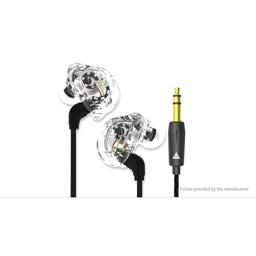QKZ VK1 Knowledge Zenith Quality 4DD Driver Earphone Hifi - Putih