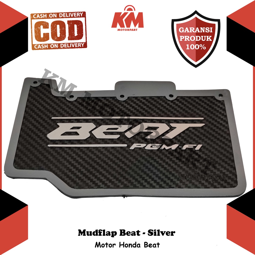 Mudflap Mud Flap Beat Fi Penahan Lumpur Model Karbon Pelindung Motor Aksesoris Variasi Beat