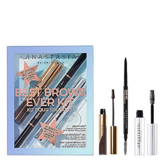 Anastasia Beverly Hills Best Brows Ever Set Anastasia Eyebrow Shopee Indonesia