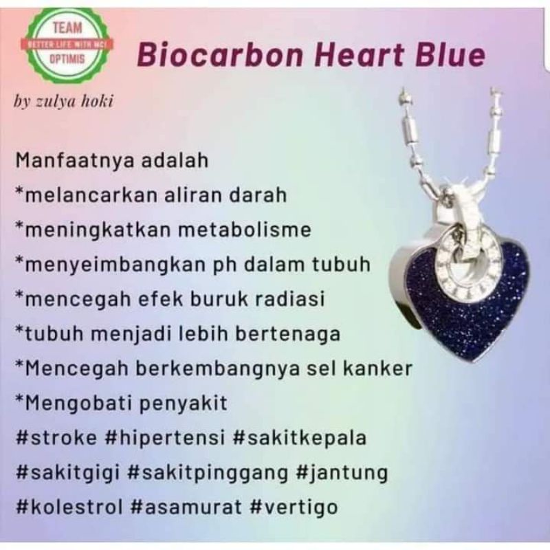 Pendant Series Blue heart MCI