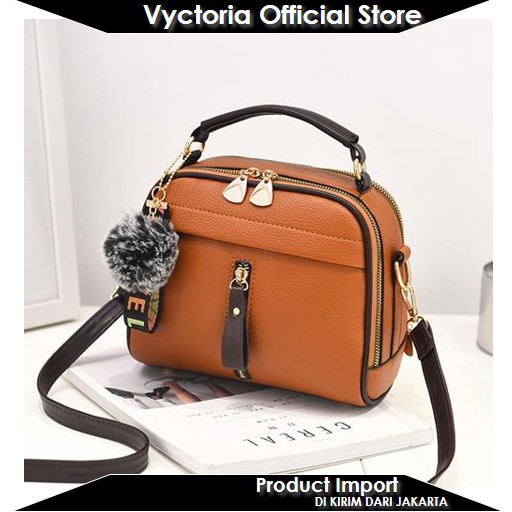 (BISA COD) Vyctoria VOS8691 Tas Selempang Wanita Import Fashion Stylish Promo B8691