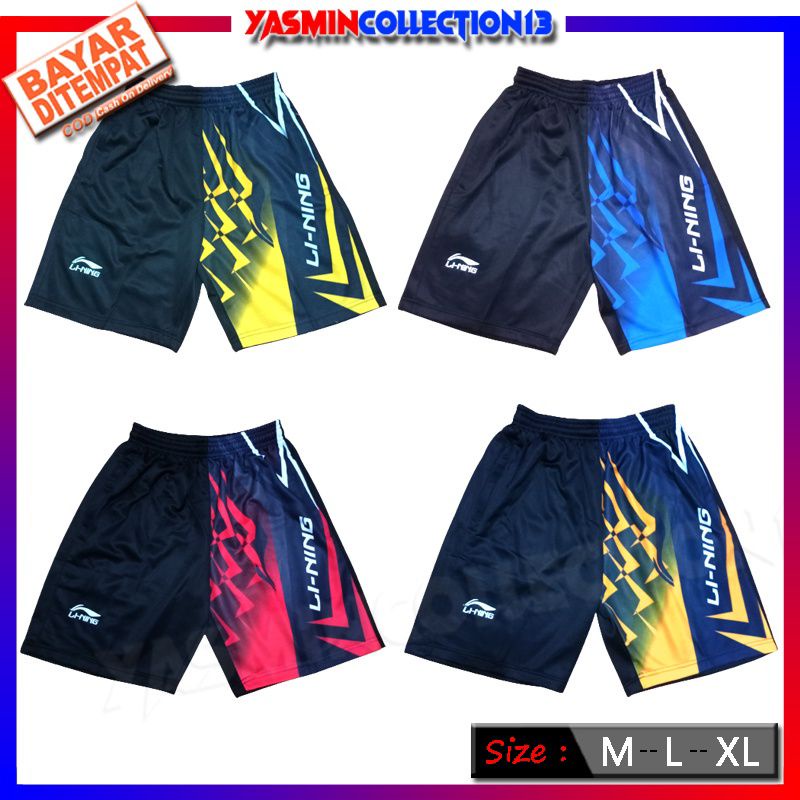 [Fashion Pria] Celana pendek MIZUNO - LI-NING sablon | olahraga | volly | bola | terbaru