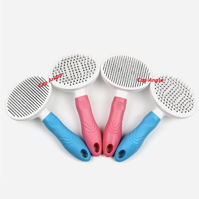 SISIR HEWAN ANJING KUCING OTOMATIS PET GROOMING BRUSH COMB AUTOMATIC SHEEDING CAT DOG GROMING TOMBOL