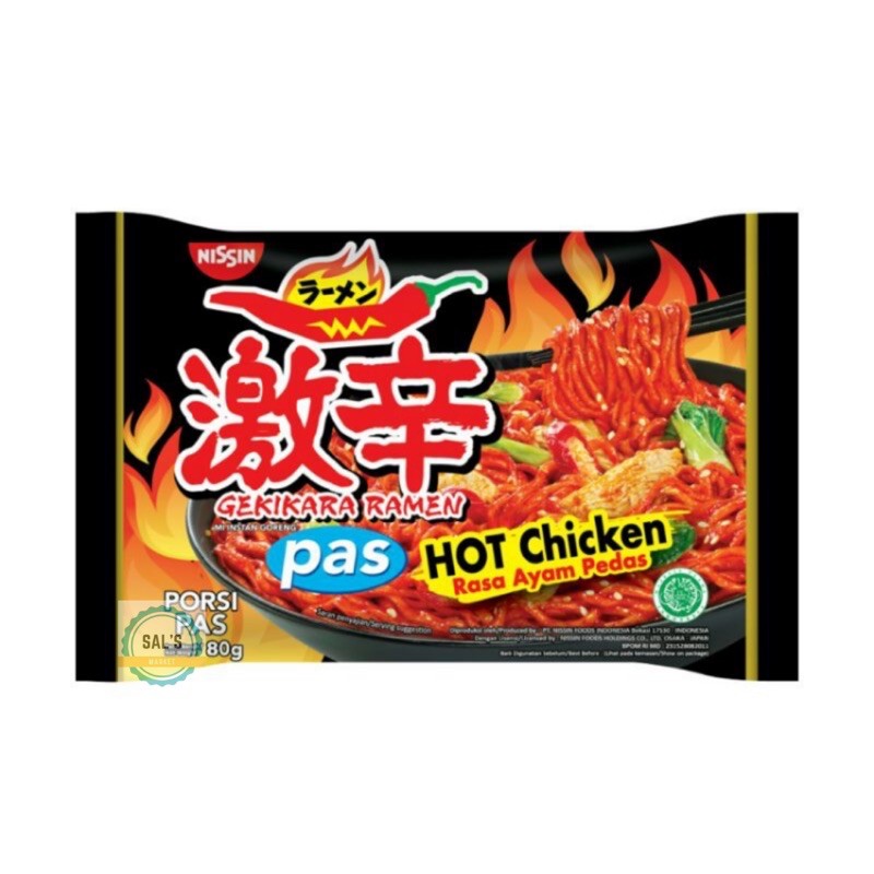 

Nissin Gekikara Ramen Hot Chicken HALAL Porsi Pas Rasa Ayam Pedas