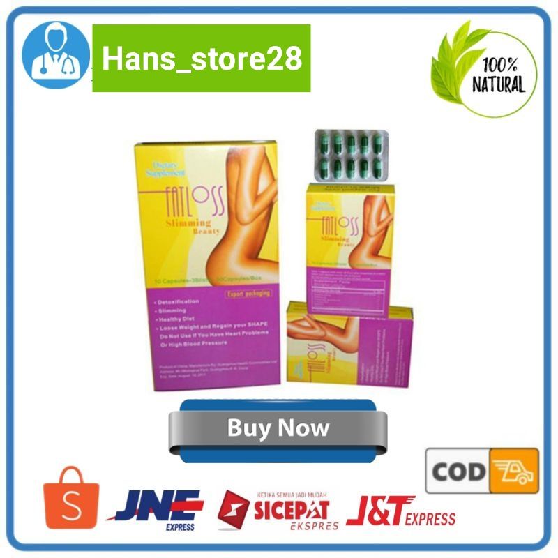 fatloss obat herbal penurun berat badan aman original ampuh