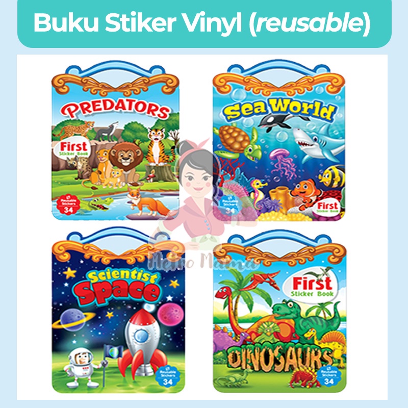Buku Stiker Aktivitas Menempel Anak &quot; Reusable Sticker Book &quot; Murah