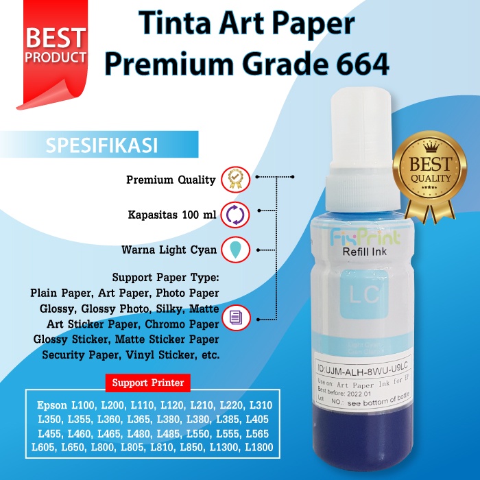 Tinta Art Paper Epsn Ink Grade A Korea L1110 L1210 L1250 L1256 L3100 L3101 L3110 L3210 L3116 L3150 L3156 L3250 L3256 L5190 L5290 L5296 L6160 L6260 L6270 L6290 L6460 L6490 L6550 L6580 L6170 L6190 L14150 L15150 L15160 L15180 L4150 L4160 L4260 L4266