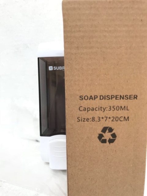 Soap dispenser single tempat sabun cair plastik tebal elegan 350ml s991