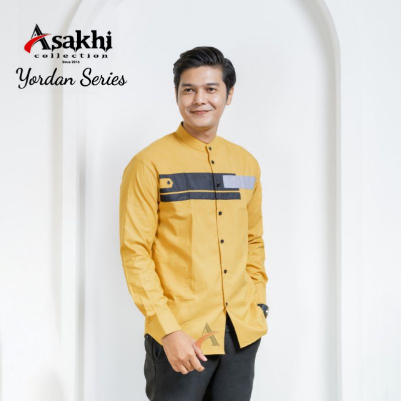 Yordan Super Spun Baju Koko Lengan Panjang Motif Hadroh Seragam Santri 3