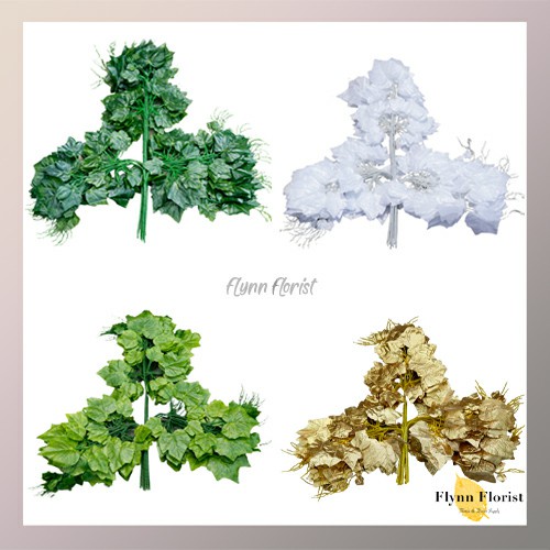Daun Anggur (lusinan) Daun Artificial / Daun Dekorasi / Daun Plastik / Daun Pernikahan