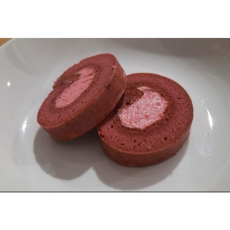 

BOLU GULUNG STRAWBERRY KETO - BOLU GULUNG KETO - LOW SUGAR - HALAL