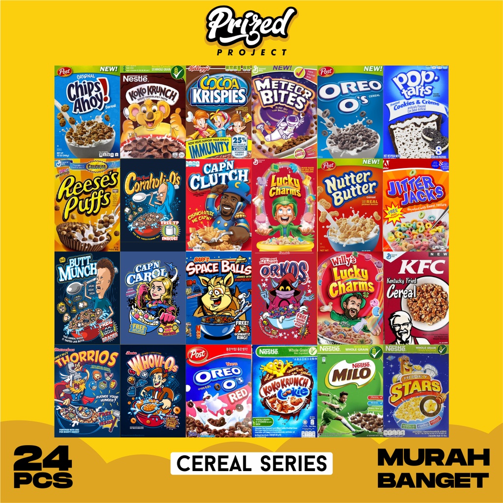 Poster Dinding Aesthetic | Poster Aesthetic | Poster Murah | Isi 24 Piece-CEREAL