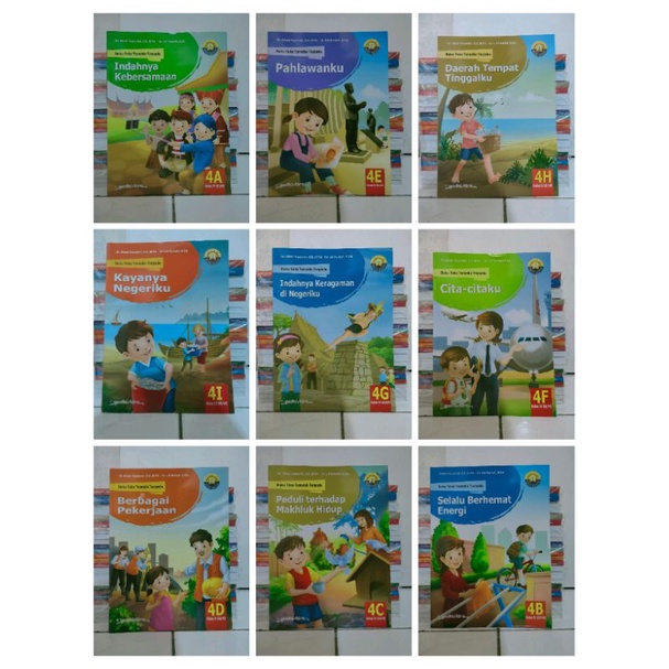 Buku Paket Tematik SD kelas 4 ABCDEFGHi Yudhistira