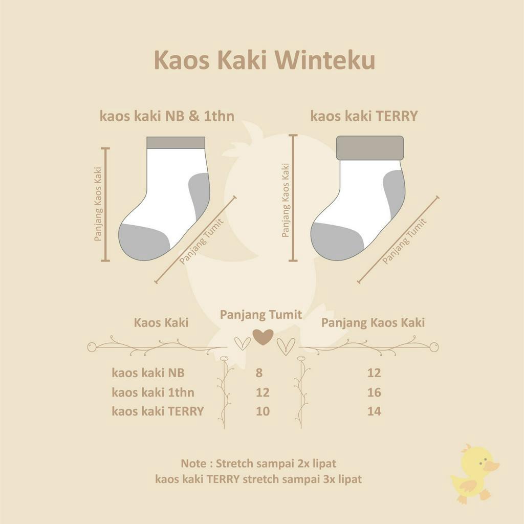 Winteku Baby Sock Fluffy NewBorn - Winteku kaos kaki Bayi Super Soft New Born