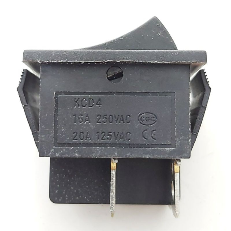 Saklar Power Besar Hitam Kotak 3 CM x 2.5 CM Rocker Switch