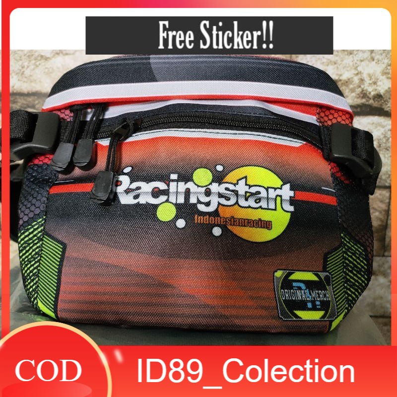 Waistbag Racing / Sling Bag Racing/ tas racing Hell printing