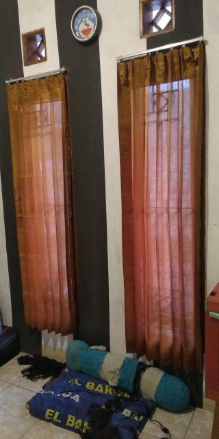 Gorden Jendela / Pintu Polos Plisket Motif Sido / Gordyn Vanessa Murah Minimalis