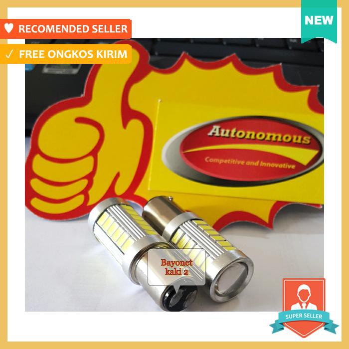 LAMPU SENJA REM LED STROBO MOBIL MOTOR 1157 BAYONET KAKI 2