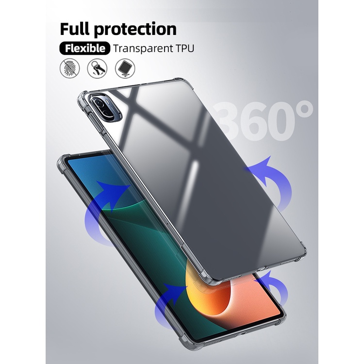 MiPad 5 Case TPU Soft Cover Anti Fall Transparent Protective Shell for Xiaomi MiPad 5 Pro Case Cover