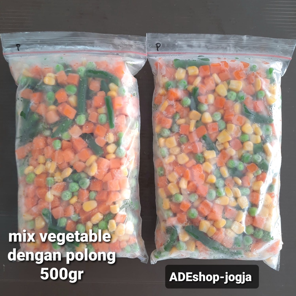 

mix vegetable 500 gr sayur beku vegetables frozen DENGAN POLONG sayuran
