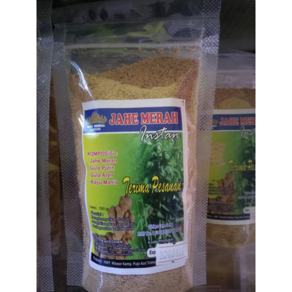 

JAHE MERAH SIAP SEDUH HERBAL