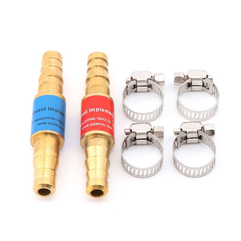 2Pcs/Set Flashback Arrestor Pengaman Tabung Gas Acetylene/Propane/Oxygen