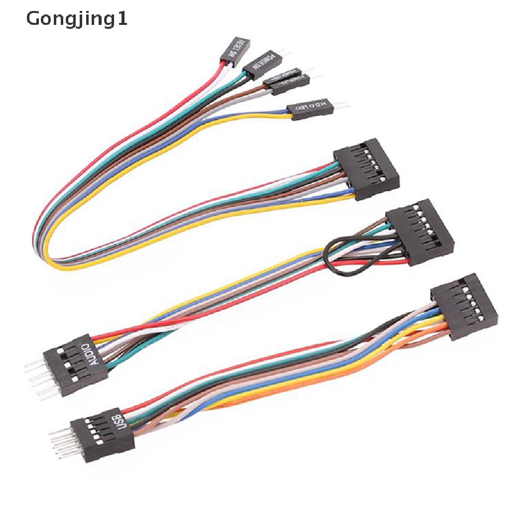 Gongjing1 3Pcs / set Kabel Audio USB Untuk Lenovo